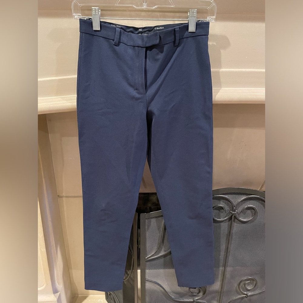 Max Mara blue cigarette pants, sz 0
